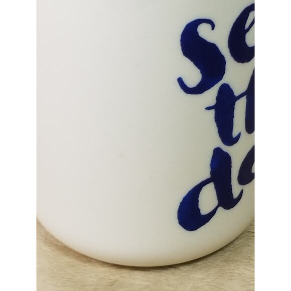 Hallmark Coffee Mug Tea Cup 4 1/2" Seas The Day 12oz White Red Vintage - Picture 6 of 14